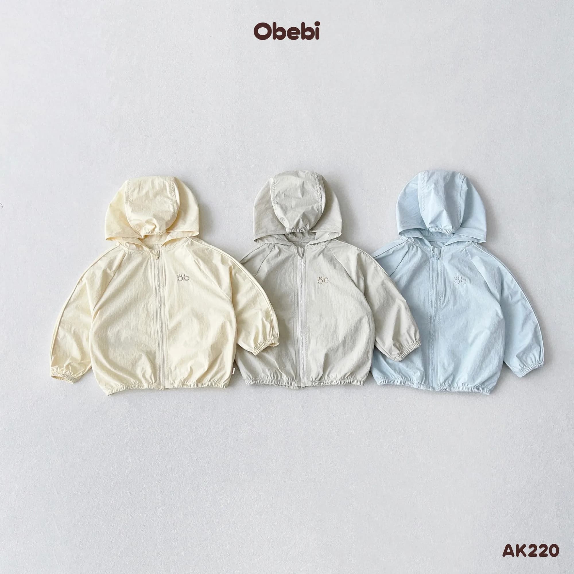 AK220 – Áo chống nắng gió cao cấp chống tia UV mùa hè Obebi