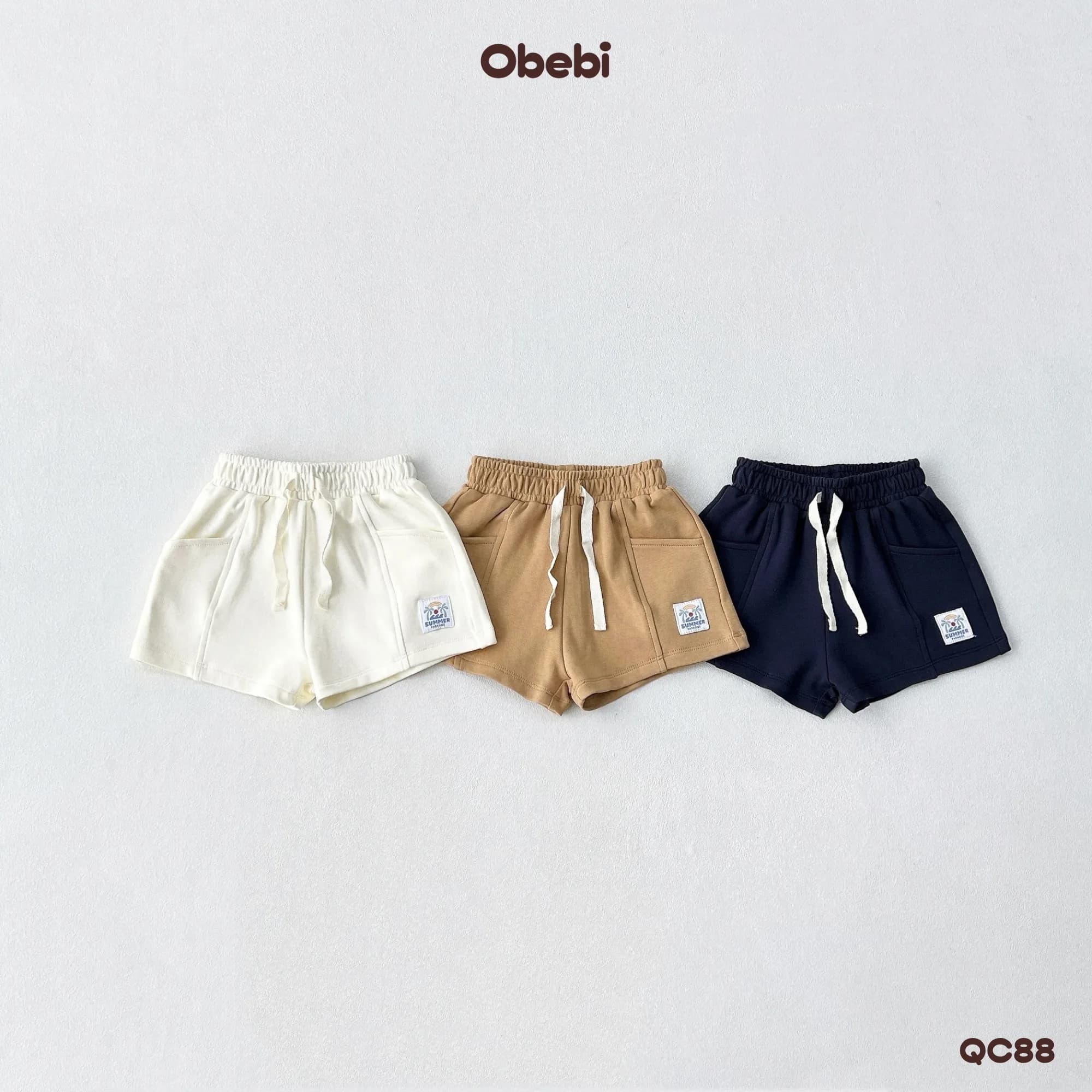 QC88 – Quần đùi trẻ em mùa hè khỏe khoắn Obebi