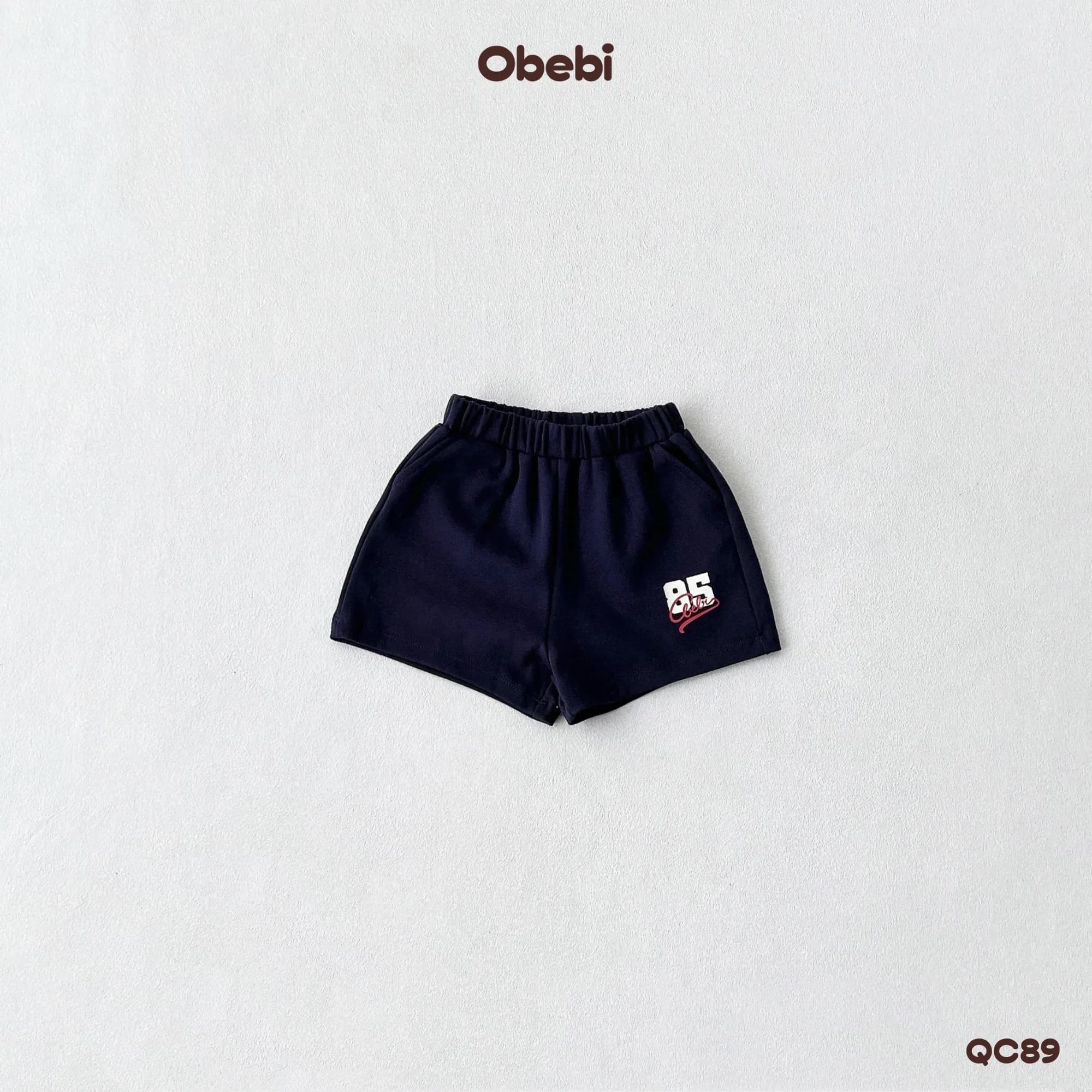 QC89 – Quần Đùi Trẻ Em Mùa Hè In Hình Obebi