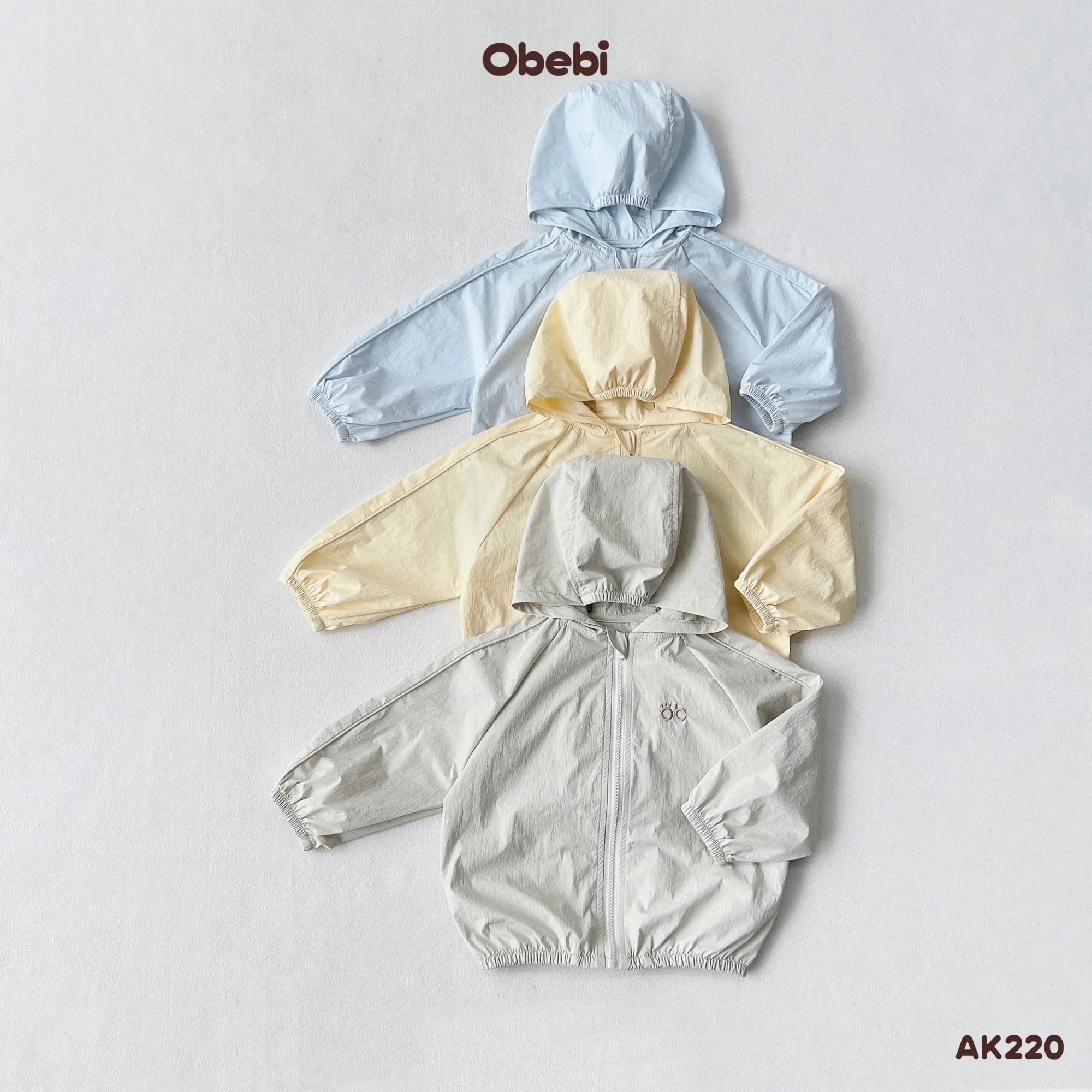 AK220 – Áo chống nắng gió cao cấp chống tia UV mùa hè Obebi