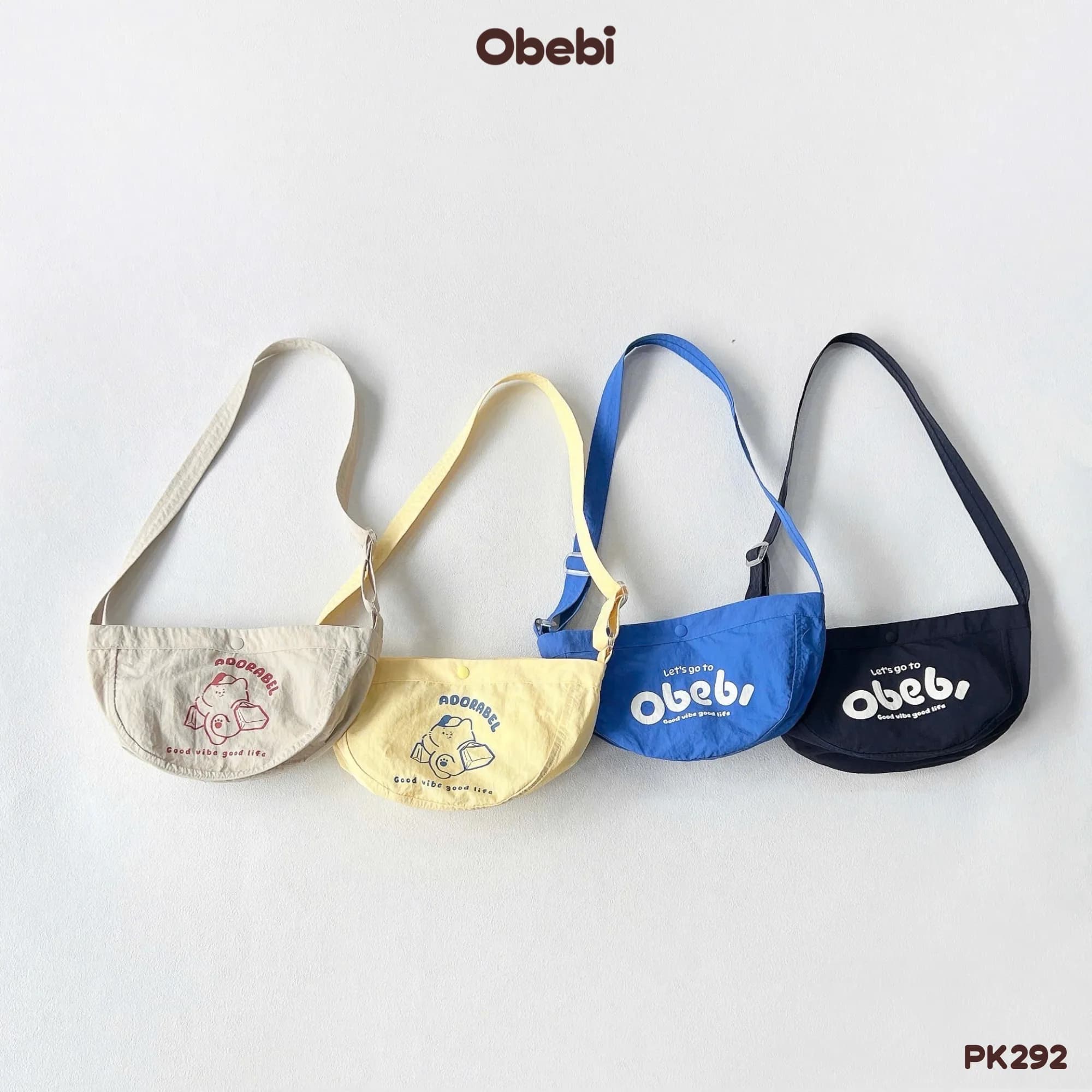 PK292 – Túi tote trẻ em thời trang vải gió chống nước ObebI Freesize