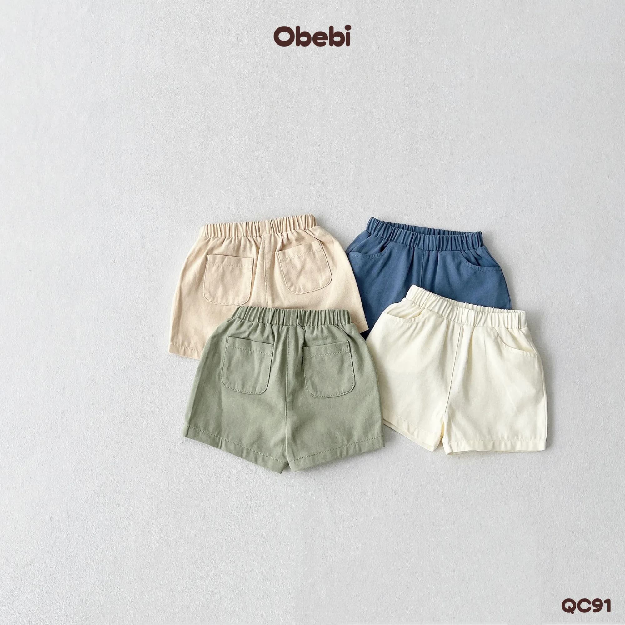 QC91 – Quần Đùi Trẻ Em Mùa Hè Obebi