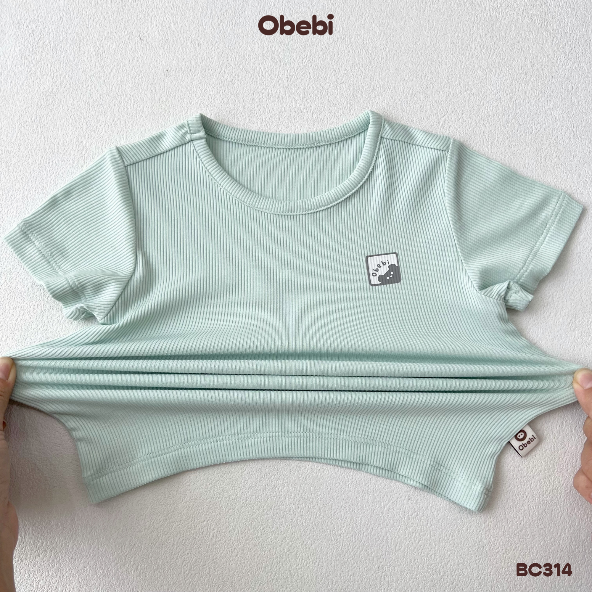 BC314 – Bộ cộc mùa hè vải gân sợi tre Obebi