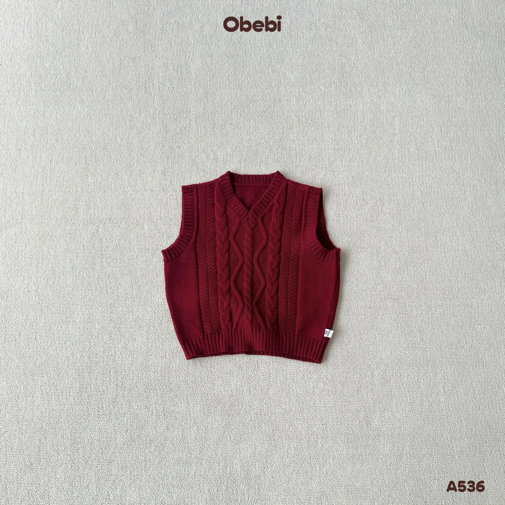 A536 – Áo Gillet Len Vặn Thừng