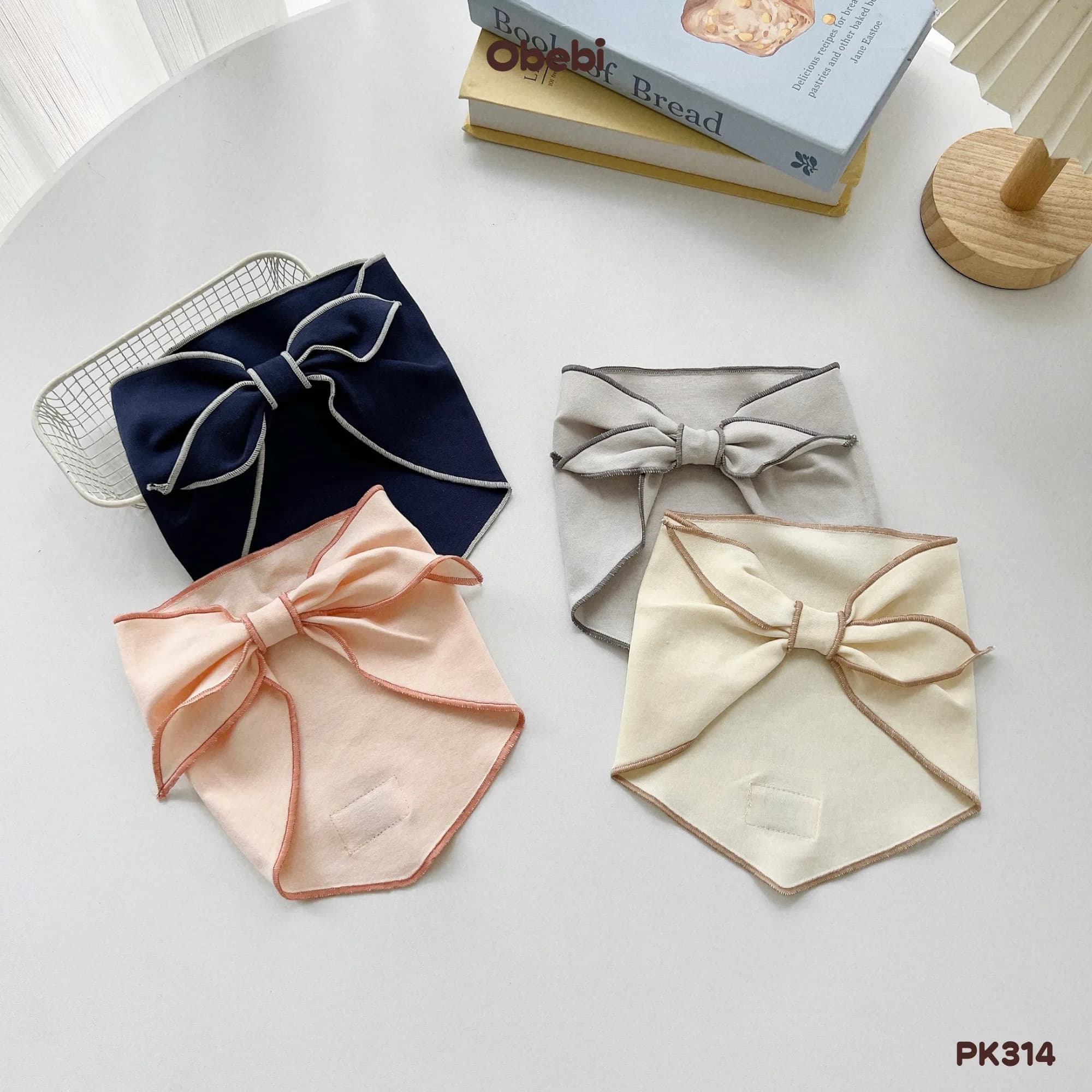 PK314 – Khăn Quàng Cổ Trẻ Em Thu Đông Cotton Mềm Mại Obebi
