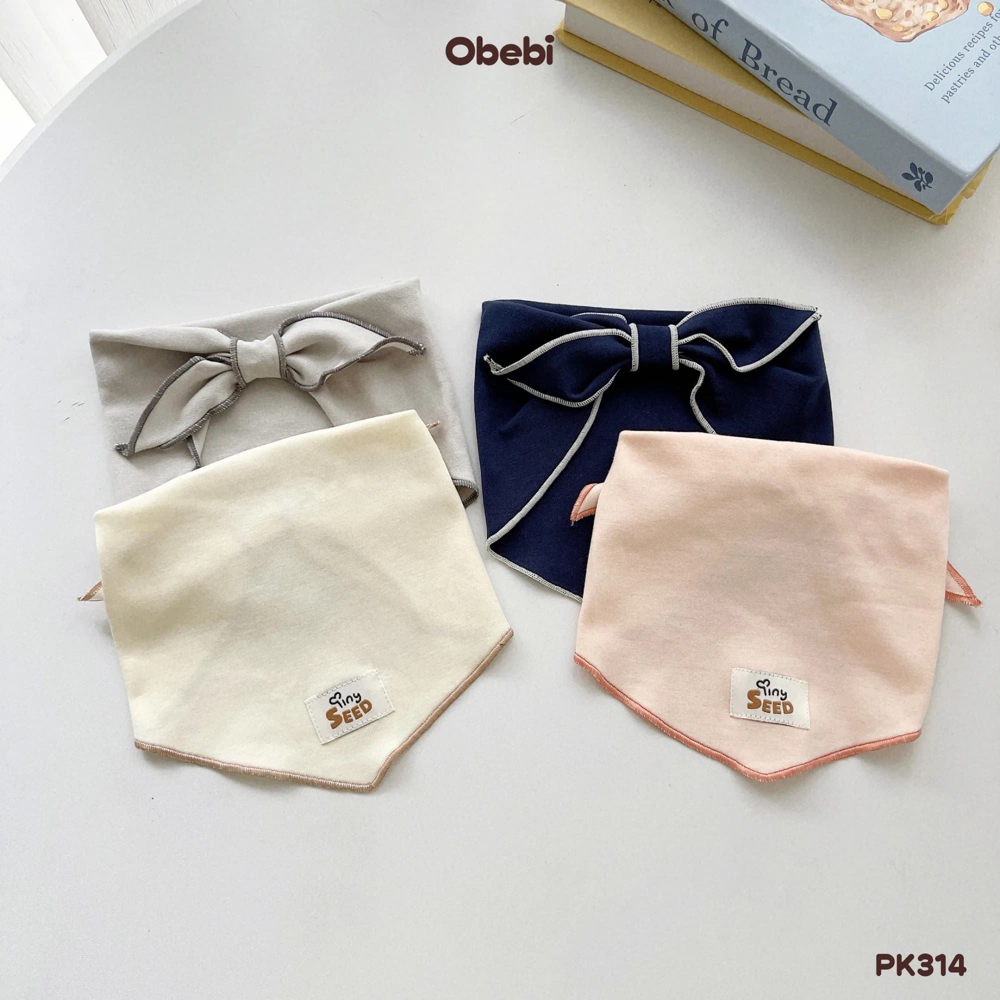 PK314 – Khăn Quàng Cổ Trẻ Em Thu Đông Cotton Mềm Mại Obebi