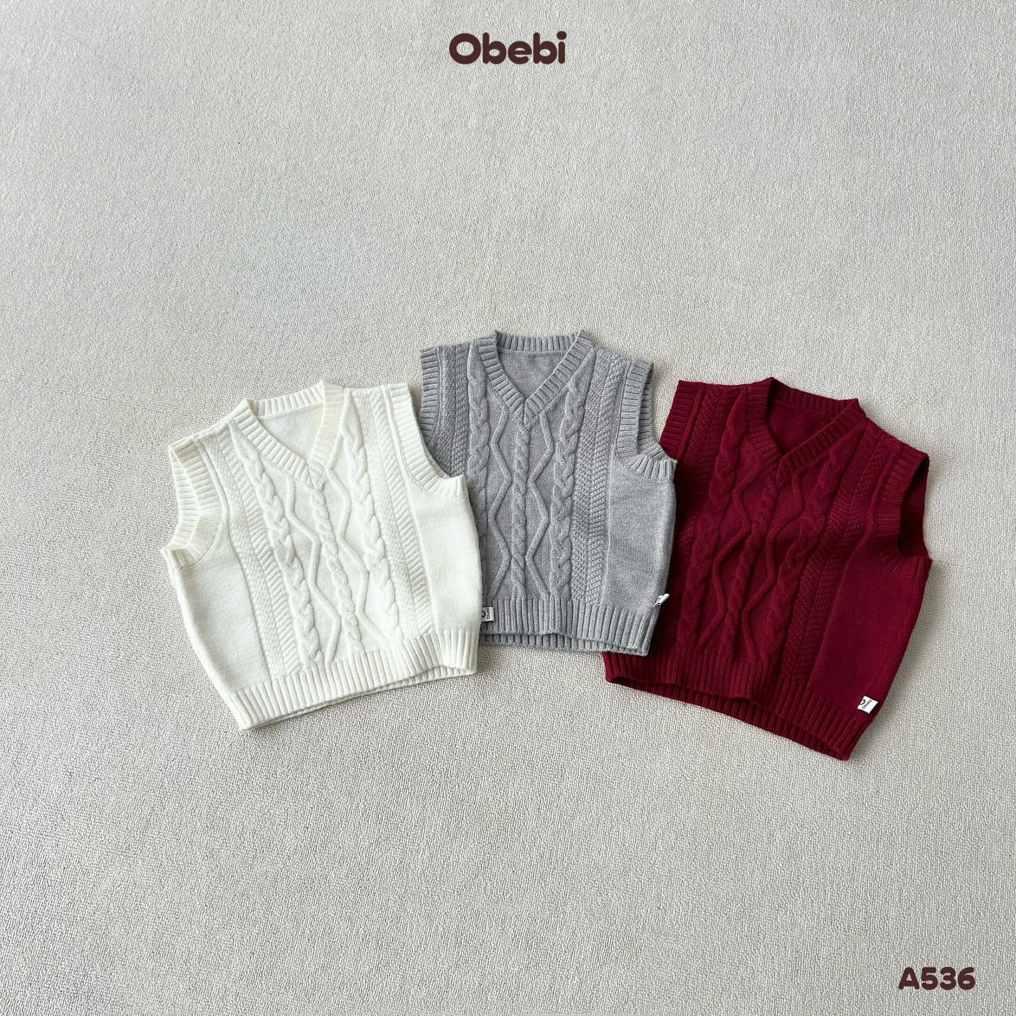 A536 – Áo Gillet Len Vặn Thừng