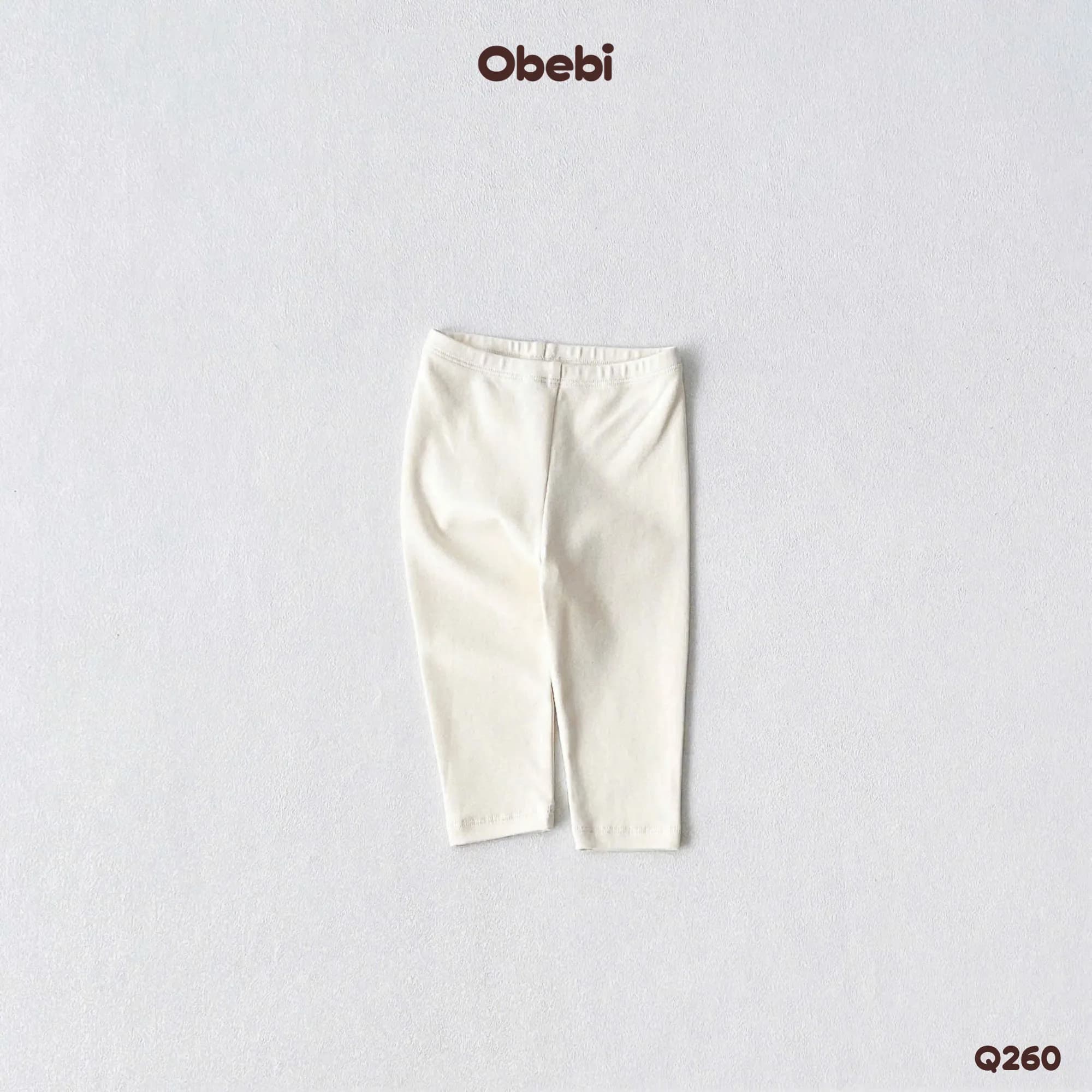 Q260 – Quần Legging Trẻ Em Thu Đông Giữ Nhiệt Co Giãn Mềm Mại Obebi
